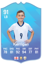 Load image into Gallery viewer, Creator Series 25 English League Monthly Star finished personalised football card example