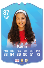 Load image into Gallery viewer, Creator Series 26 English League Monthly Star finished personalised football card example
