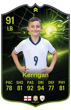 Load image into Gallery viewer, Creator Series 26 Head-to-Head finished personalised football card example
