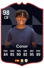 Load image into Gallery viewer, Creator Series 26 Spanish League Monthly Star finished personalised football card example
