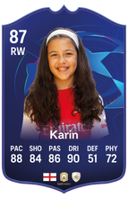 Load image into Gallery viewer, Creator Series 26 European Champions Knockout Journey finished personalised football card example

