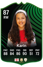 Load image into Gallery viewer, Creator Series 26 European Conference Knockout Journey finished personalised football card example
